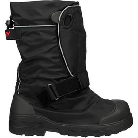 TINGLEY Orion® XT Traction Overshoe w/ Roll-A-Way Gaiter, Small, Oil Resistant, Black 7550G.SM
